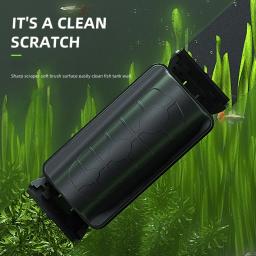Magnético Aquário Fish Tank Brushes, Flutuante Janela de Vidro Limpo, Algas Raspador, Escova Limpador, Acessórios Scrubber, Novo - Image 5