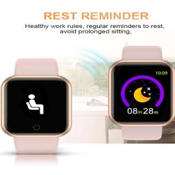 Esporte relógios inteligentes com tela colorida, impermeável Bluetooth Fitness pulseira com pressão arterial e monitor de freqüência cardíaca, monitor de sono - Image 6