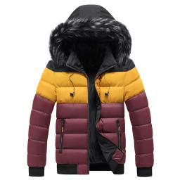 Jaqueta de colarinho de pele com capuz masculino, parkas quentes, slim fit, chapéu, destacável, casual, boa qualidade, tamanho 5xl, inverno, novo - Image 5