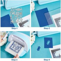 Costura Ferramenta de Corte morre Stencil Pinos e Agulhas Jar, Aço Carbono Embossing Tool, Modelos Metálicos para DIY, 1 Pc - Image 3