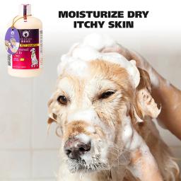 Shampoo e Condicionador Pet, Shampoo Natural 4 em 1 para Cães, Gel de Banho para Cachorros e Cachorros, Fórmula de Amigo dos Animais, 17oz - Image 3