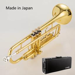 Exquisite Durável Trompete De Latão, Bb Flat, Instrumento Musical, Bocal, Luvas, Strap Case, Feito no Japão, B - Image 1