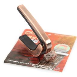 Ajustável Metal Guitar Capo Clamp, rolo para guitarra elétrica acústica, ouro de cobre e bronze, Drop Shipping, A007J - Image 5