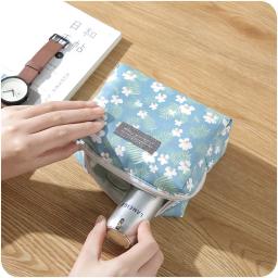 Sacos de cosméticos de algodão para meninas saco de maquiagem saco de guardanapo para senhoras saco de organizador de tampão mini sacos de cosméticos - Image 3