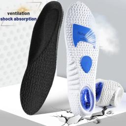 Novas palmilhas esportivas para sapatos tecnologia absorção de choque desodorante almofada respirável palmilhas de corrida para pés homem mulher - Image 3