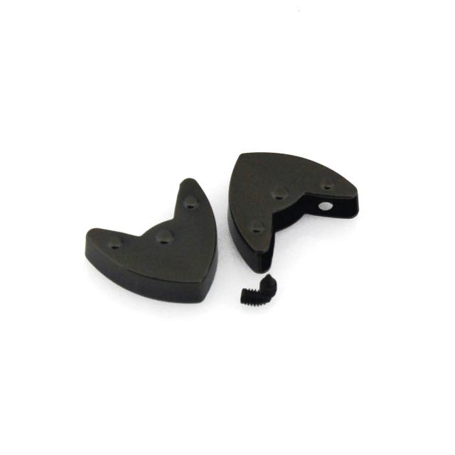 Conjunto de 2 Clips Afiados de Zíper em Metal para Artesanato em Couro - Acessórios DIY Inovadores para Proteção de Fechos