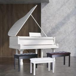 Banco de teclado acolchoado para piano eletrônico, resistente com pernas de madeira, banqueta de piano, cadeira para palco, guzheng - Image 3