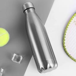Aço inoxidável portátil Leakproof Cantina Chaleira, Outdoor Camping e Caminhadas Garrafa de Água, Grande capacidade, garrafa potável, 0,75 L, 1 L - Image 2