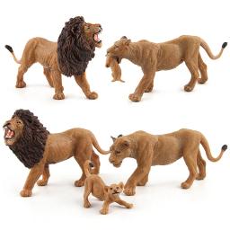 Animais selvagens modelo simulado realista do leão, material do PVC, coleção da família do leão, brinquedos da decoração para crianças, presentes do aniversário - Image 1