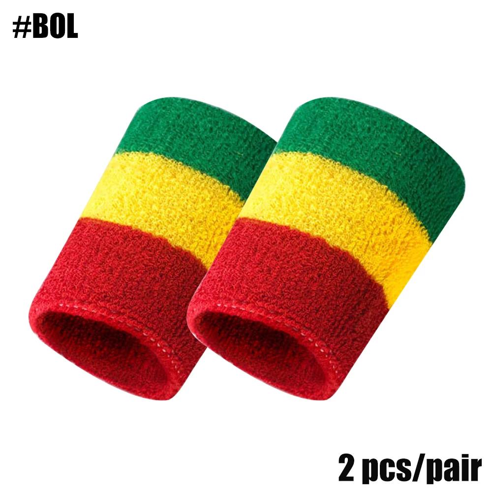 1 par de pulso sweatband voleibol corrida cinta de pulso tênis esporte pulseira suporte de fitness suor banda toalha protetor - Image 1