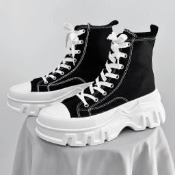 2024 novos sapatos masculinos sola grossa esportes casuais tênis de alta qualidade respirável palmilha eva borracha superior sapatos verão - Image 4