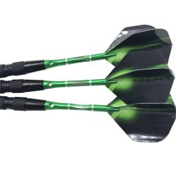 Dardos de metal de alta qualidade, feitos de níquel preto, 20g, para competição profissional, competição, treinamento, verde, esculpido, entretenimento, 3pcs - Image 5
