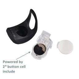 Conjunto de luz traseira dianteira de bicicleta de silicone, 2 peças, aviso de segurança de equitação noturna, fácil de instalar, lanterna, lâmpada traseira - Image 6