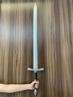 Guerreiro de prata Cosplay Espada, 1:1 Paladino Cavaleiro Arma, Role Playing, Modelo Medieval Halloween, Segurança PU Toy, Presente - Image 4