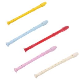Instrumento de plástico musical soprano gravador longo flauta 8 buracos - Image 2