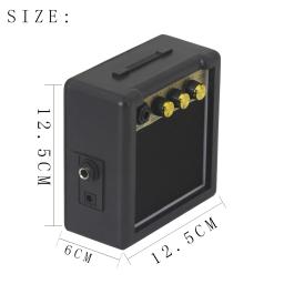 Mini amplificador portátil de guitarra elétrica acústica, Amp Speaker, Black Guitar Parts, Acessórios para instrumentos musicais - Image 5