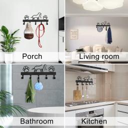 Gancho de parede para animais de estimação, trela durável para cães, porta-roupas para cães e gatos, porta-chaves, organizador de casacos, ganchos, acessórios para animais - Image 6