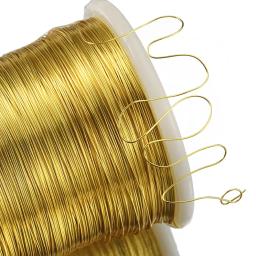 Fio de cobre para fazer jóias DIY, pulseira e brincos artesanato suprimentos, acessórios de jóias, grânulos materiais, atacado, 1 rolo - Image 2