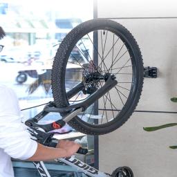 Suporte de parede de bicicleta, Estante de estacionamento ajustável para bicicletas, Fivela de estacionamento de mountain bike, Suporte de parede portátil - Image 6