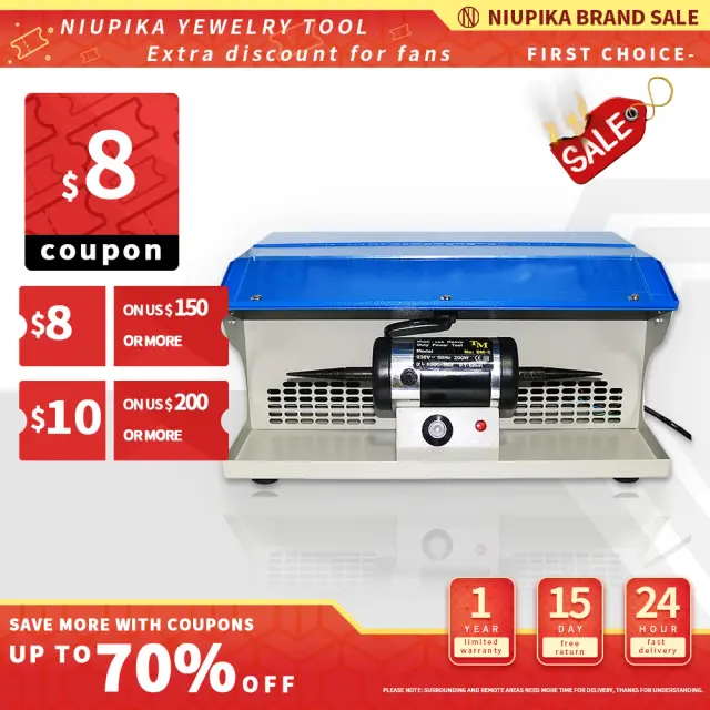 Máquina Polidora Multifuncional Poeira Collector Bench DM-5: Potente e Versátil com 8000RPM para Lustrar Joias e Mais