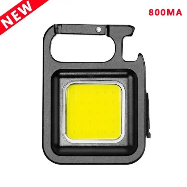 Mini Lanterna Portátil de Chaveiro com 4 Modos de Iluminação para Emergências, Acampamento e Pesca - À Prova D'Água