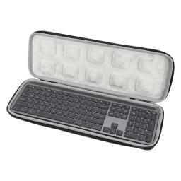 Estojo rígido para armazenamento de teclado, bolsa protetora à prova d'água de eva para teclas logitech mx, teclado iluminado sem fio avançado - Image 1