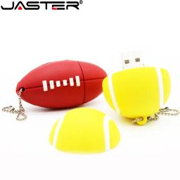 Futebol USB Flash Drive, Esportes, Cartoon Memory Stick, Basquete e Tênis Pen Drive, Beisebol Criativo Presente, Golf U Disk, 128GB, 64GB - Image 4