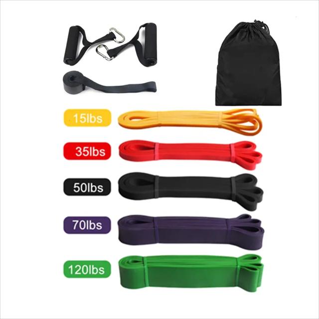Banda Elástica de Resistência para Exercícios de Pull Up e Pilates - Conjunto de Equipamento de Ginástica
