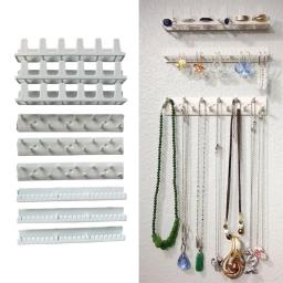 9 peças de jóias adesivas organizador parede pendurado rack auto adesivo conjunto gancho para brincos armazenamento casa colares pulseiras - Image 3