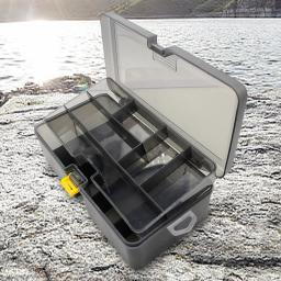 Dupla camada isca isca gancho acessórios caixa de armazenamento de isca de plástico à prova dwaterproof água iscas gancho minnow caso de armazenamento de isca engrenagem de pesca - Image 3