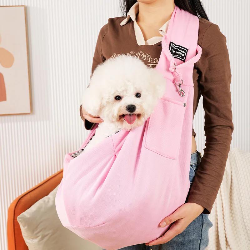 Confortável bolsa de ombro crossbody para animais de estimação, viagens ao ar livre, gato portátil e filhote de cachorro - Image 1