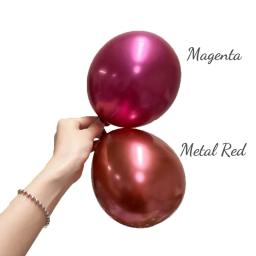 5/10/18 polegada metal balões de aniversário metálico azul verde prata cromo rosa ouro balão chuveiro do bebê casamento decoração de natal - Image 3