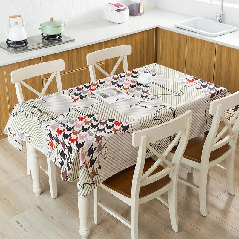 toalha de mesa e acessórios decoracao cozinha Desenhos animados dinossauro padrão toalha de mesa impermeável crianças decoração de mesa toalha de mesa mesa de café em casa mantelas - Image 1