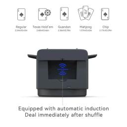360 °   Máquina rotativa automática de revendedor de cartas 2 em 1, ferramenta de negociação de embaralhamento de cartas, dispositivo de pôquer para festa em casa - Image 5