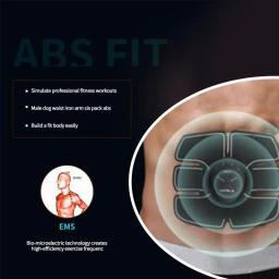 EMS Abdominal Fitness Instrument, Recarregável Sports Machine, Outdoor Emagrecimento Barriga Artefato, Músculo preguiçoso Pessoas Abdomi - Image 4