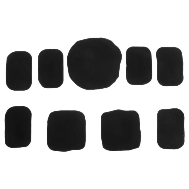 Conjunto de Adesivos de Eva para Helmets - Acessórios de Proteção Desportiva com Boné Preto