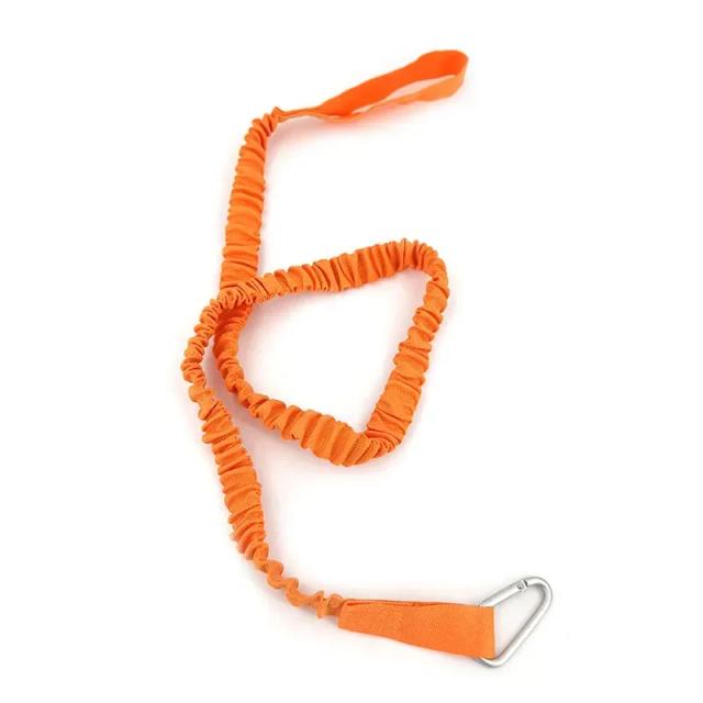 Leash Elástico para Paddles de Caiaque com Mosquetão - Cordão de Segurança para Acessórios de Remo e Pesca, 1 Unidade