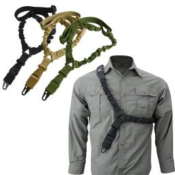 Militar tático único poin arma estilingue alça de ombro rifle corda cinto airsoft equipamentos tiro arma cinto caça acessórios - Image 1