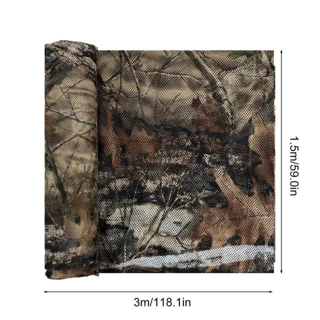 Rede de Camuflagem 300D Resistente a Rasgos para Caça e Fotografia