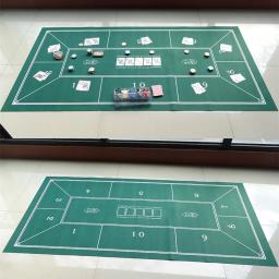 Texas hold'em pokers toalha de mesa 1.8m tecido não tecido deluxe pano de mesa impressão casino jogos de tabuleiro tapete de mesa de jogos em casa - Image 1