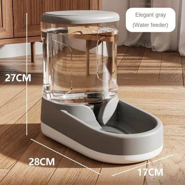 Alimentador Automático e Dispensador Elétrico de Água para Gatos e Cães