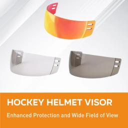 Acessórios de viseira de capacete de hóquei leve prático feminino masculino viseira de hóquei - Image 1