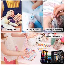 Kits De Costura DIY Multi-função Conjunto De Caixa De Costura para Mão Quilting Costura Bordado Rosca Acessórios De Costura Kits - Image 6