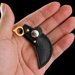 Canivete com Mini Handle de Madeira Keychain, CS GO Garra, Aço inoxidável, Camping, Pequena faca portátil, Descascador, Lâmina Fixa, Multi Ferramenta EDC - Image 5