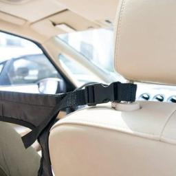 Pet Dog Rear Seat Cerca de carro, Isolamento Proteção Net, Elastic, Dupla Camada, 600DPVC Separação, Trilho de segurança, Pet Supply - Image 5