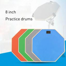 Silent Drum Pad para instrumento de percussão, Haltere de borracha e madeira, Pad para treinamento prático, Mudo Drum Acessórios - Image 4
