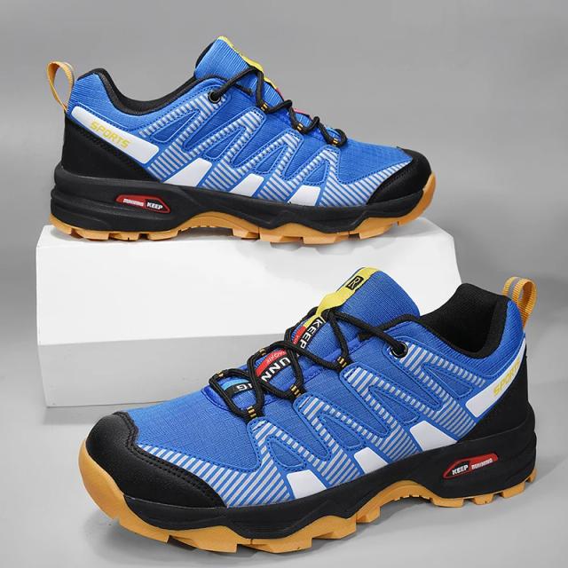 Sapatos de caminhada respiráveis para homens: botas de trekking, tênis de escalada e calçados para turismo e jogging.