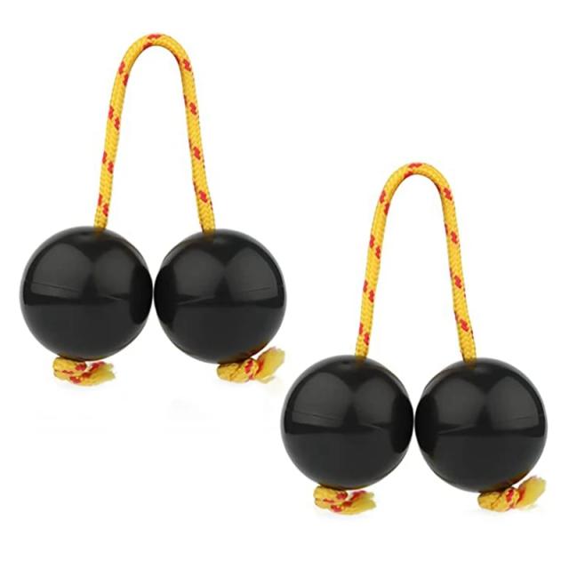 Instrumentos de Percussão Africana: Pares de Bolas de Ritmo e Shaker Cup Pretos