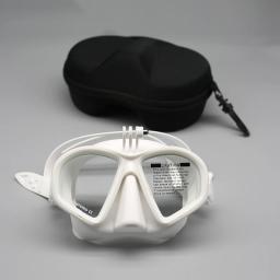 Vidro Temperado Freediving Máscara com Camera Mount, J-Type Snorkeling Set, Snorkel Dobrável - Image 6