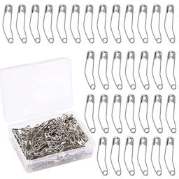 Curvo de aço inoxidável Costura Pin, Quilting Pins, Craft Patchwork, Handmade Vestuário, Knitting Tool, DIY Acessórios, 100 Pcs - Image 1